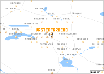 map of Västerfärnebo