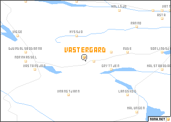 map of Västergård