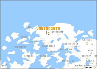 map of Västergeta