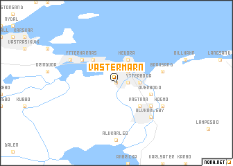 map of Västermarn