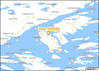 map of Västernäs