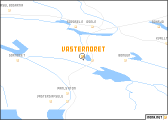 map of Västernoret