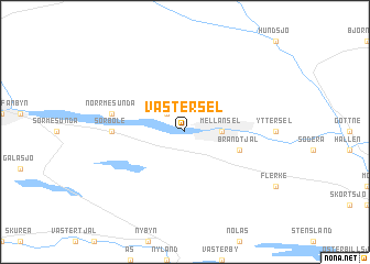 map of Västersel