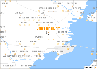 map of Västerslät