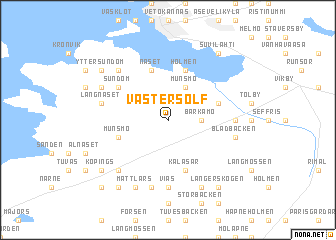 map of Västersolf