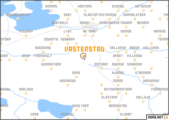 map of Västerstad