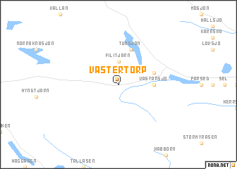 map of Västertorp