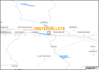 map of Västervallsta