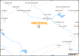 map of Västervik