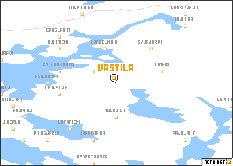 map of Västilä