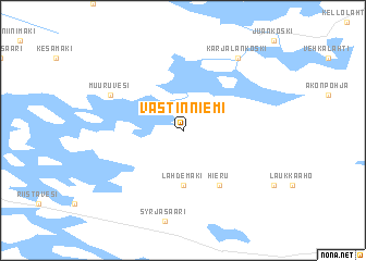 map of Västinniemi