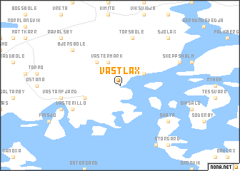 map of Västlax