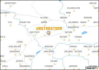 map of Västmestorp