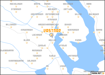 map of Västnår