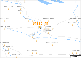 map of Västomån