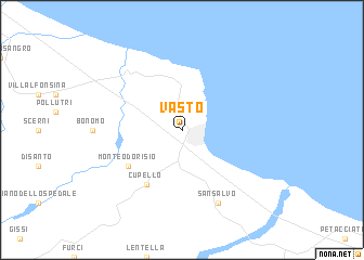 map of Vasto