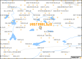 map of Västra Alsjö