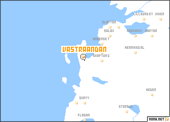 map of Västra Ändan