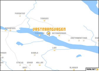 map of Västra Angvågen