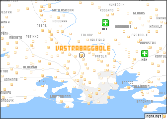 map of Västra Baggböle