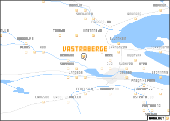 map of Västra Berge