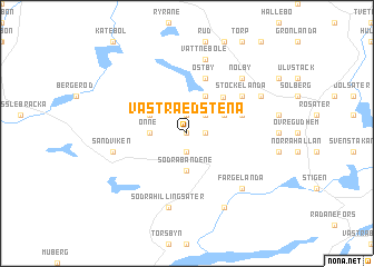 map of Västra Edstena