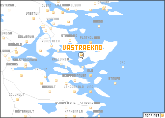 map of Västra Eknö