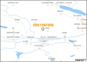 map of Västra Föne