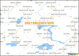 map of Västra Genastorp