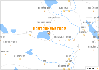 map of Västra Hedetorp