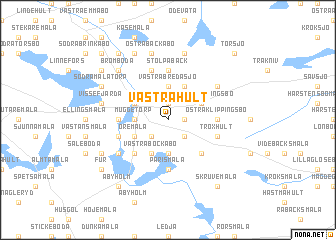 map of Västra Hult