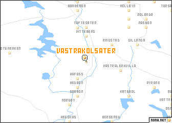 map of Västra Kolsäter