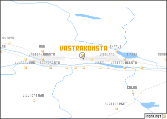 map of Västra Komsta