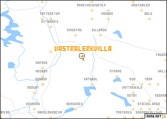 map of Västra Lerkvilla