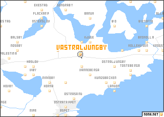 map of Västra Ljungby