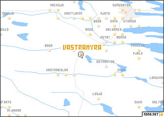 map of Västra Myra
