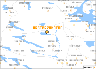 map of Västra Ramnebo