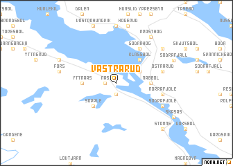map of Västra Rud