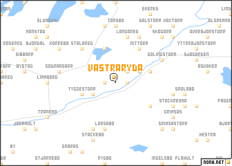 map of Västra Ryda