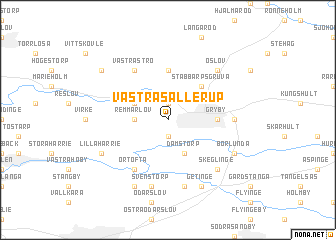 map of Västra Sallerup