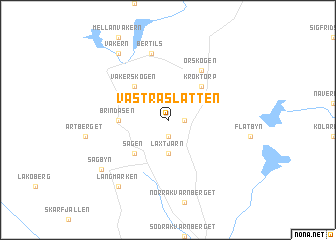 map of Västra Slätten