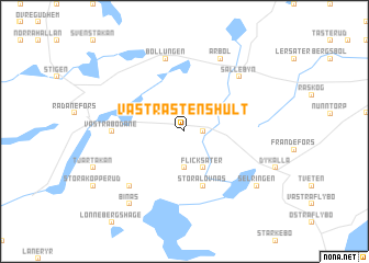 map of Västra Stenshult