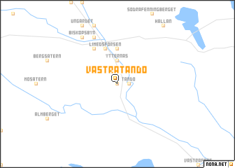 map of Västra Tandö