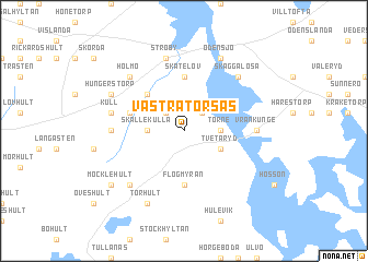 map of Västra Torsås