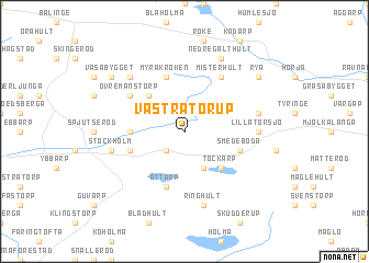 map of Västra Torup