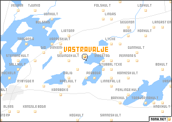 map of Västra Välje