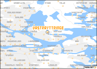 map of Västra Yttringe