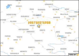 map of Vastse-Otepää