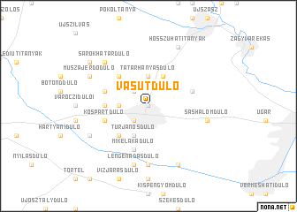 map of Vasútdůlő