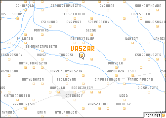 map of Vaszar